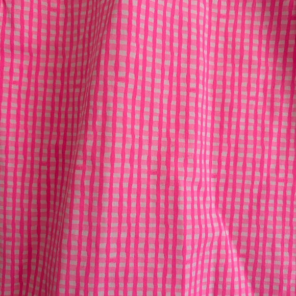 Lilly Pulitzer Nilany Lined Romper Dress Candy Hot Pink Gingham Size 14 EUC - Picture 3 of 8